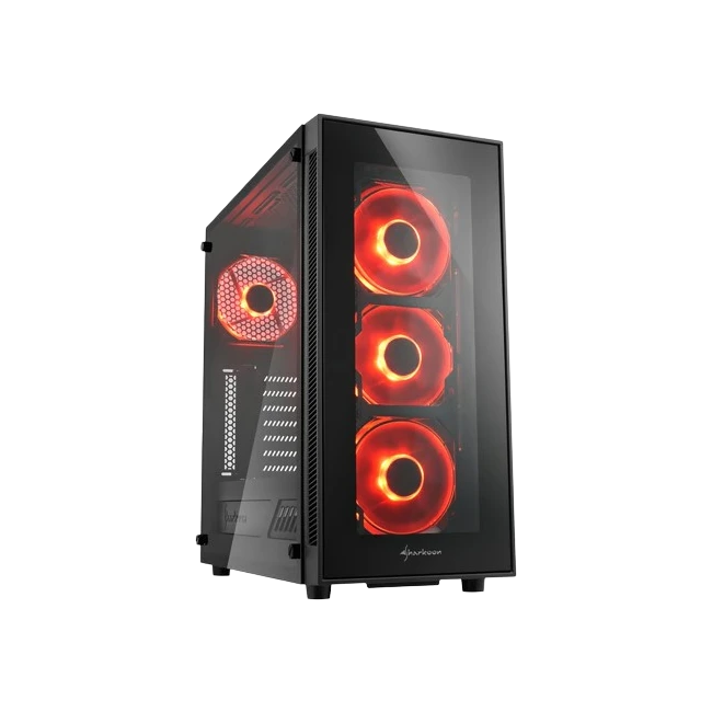 Case Sharkoon Gamer TG5 Rojo 4044951020560-3