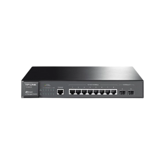 Switch TP-Link TL-SG3210 Administrable L2 de 8 Puertos Gigabit con 2 Ranuras SFP JetStream-1