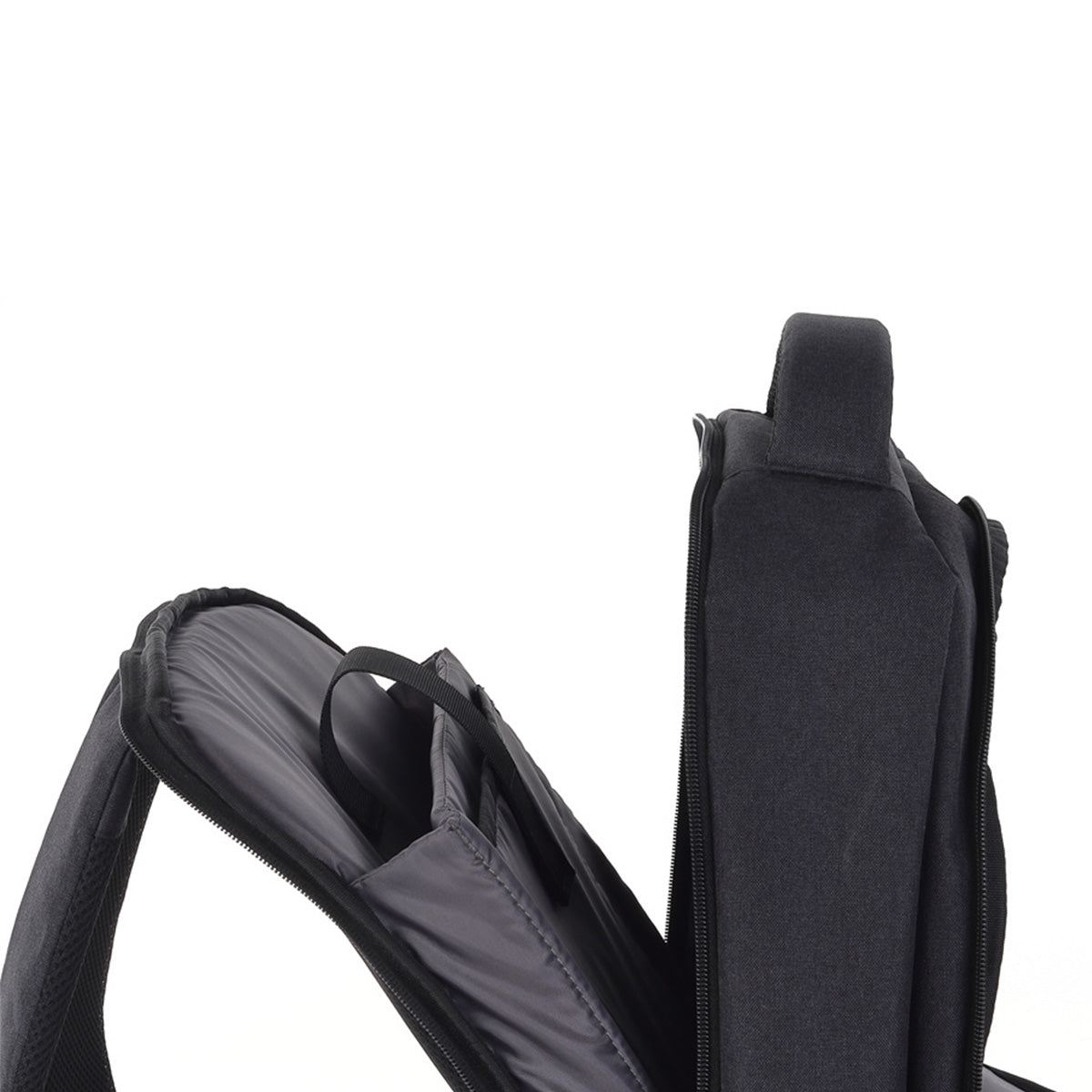 Mochila U2 Negro Con Gris Claro-9