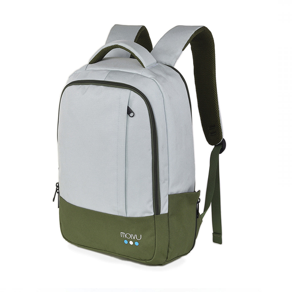 Mochila U2 Verde con Celeste-11