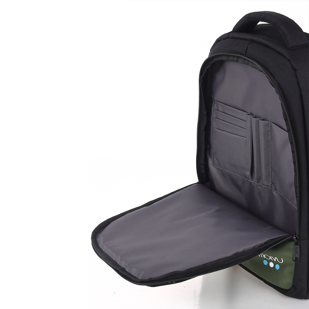 Mochila U2 Negro Verde-9