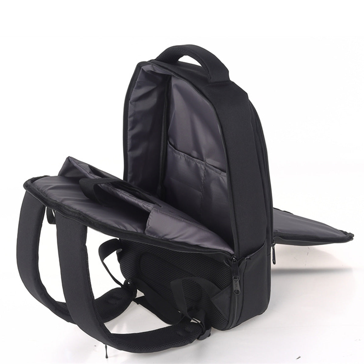 Mochila U2 Negro Verde-10