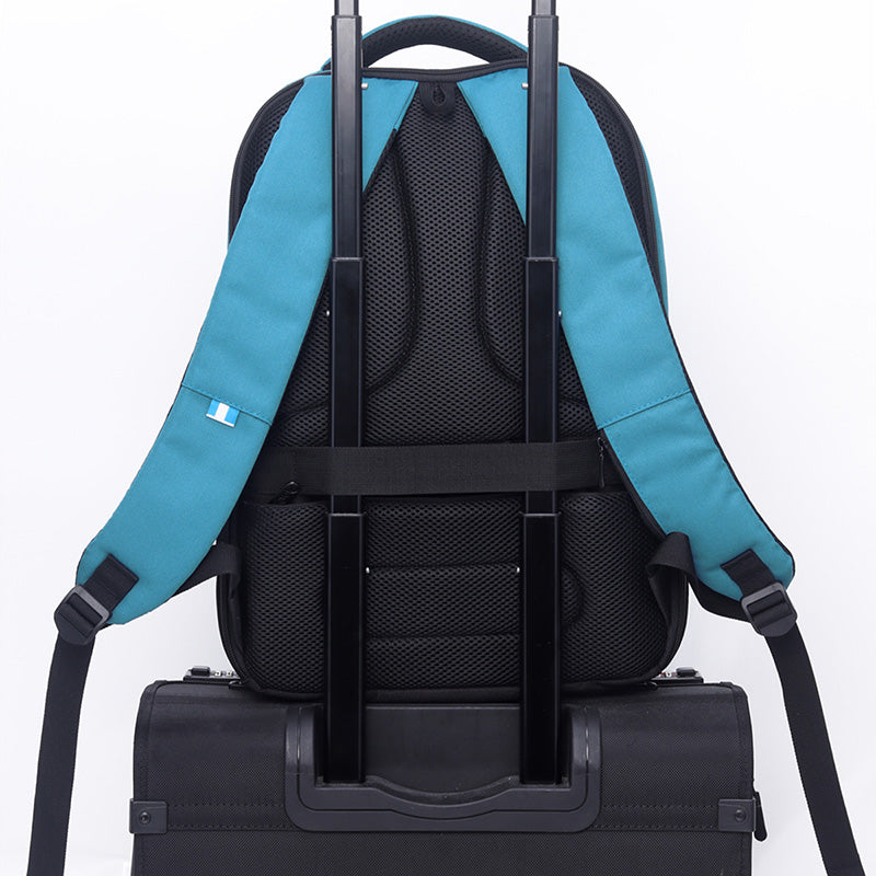 Mochila U2 Celeste Negro-16