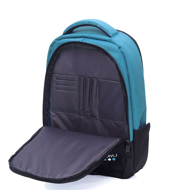 Mochila U2 Celeste Negro-14