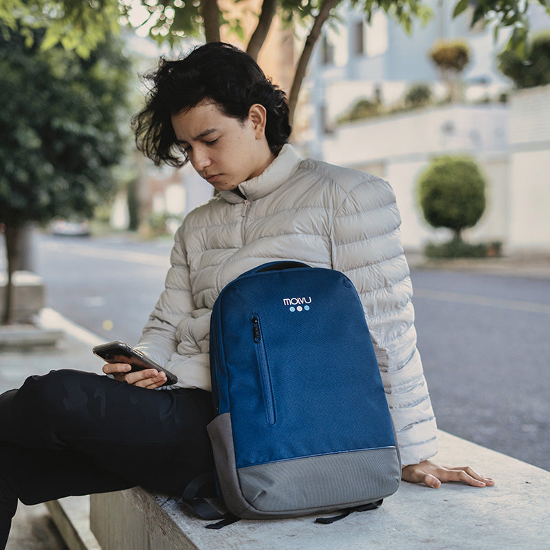 Mochila U4 Azul Gris-20