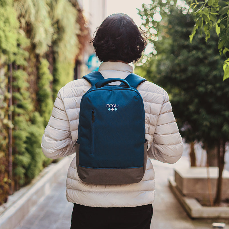 Mochila U4 Azul Gris-18