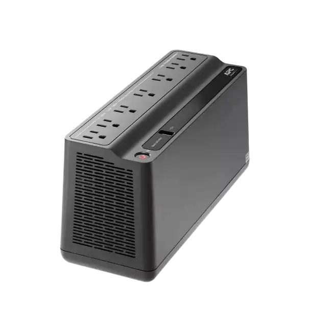 APC Back-UPS BE600M1-LM - UPS - CA 120 V - 330 vatios - 600 VA - USB - conectores de salida: 7-2
