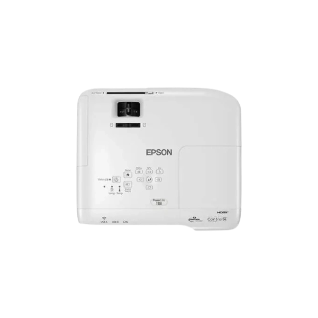 Proyector Epson PowerLite 118 3,800 lúmenes | XGA | HDMI X2-4