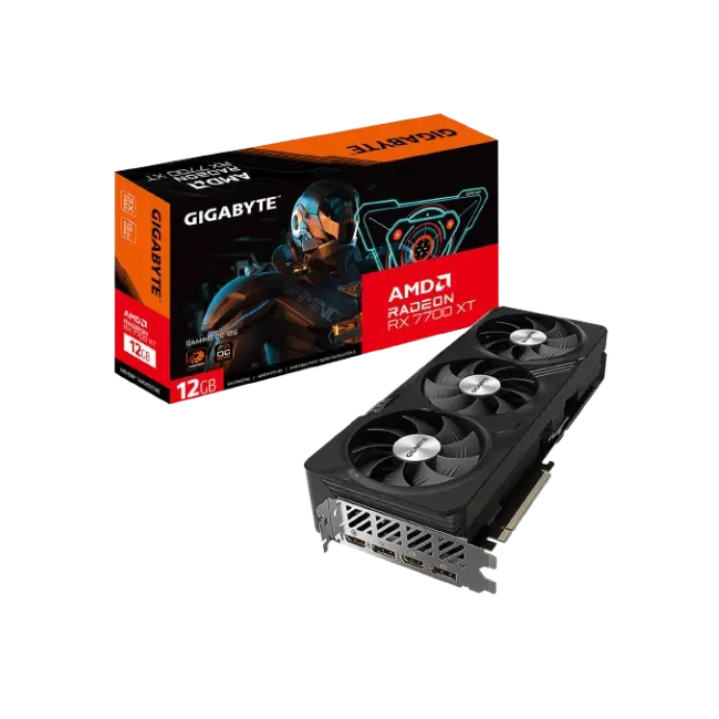Gigabyte - Radeon RX 7700 XT GAMING - PCI Express 4.0 - AMD - Radeon RX 7700 XT - GDDR6 SDRAM - DisplayPort / HDMI-2