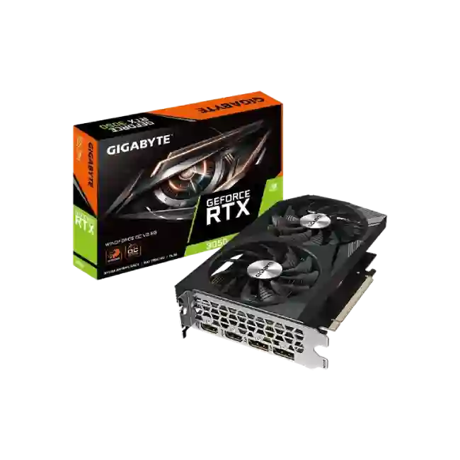 Gigabyte - GeForce RTX 3050 WINDFORCE OC - PCI Express 4.0 - NVIDIA - NVIDIA GeForce RTX 3050 - GDDR6 SDRAM - DisplayPort / HDMI