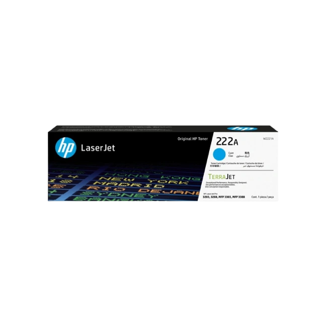 HP 222A Cyan LJ Toner Cartridge
