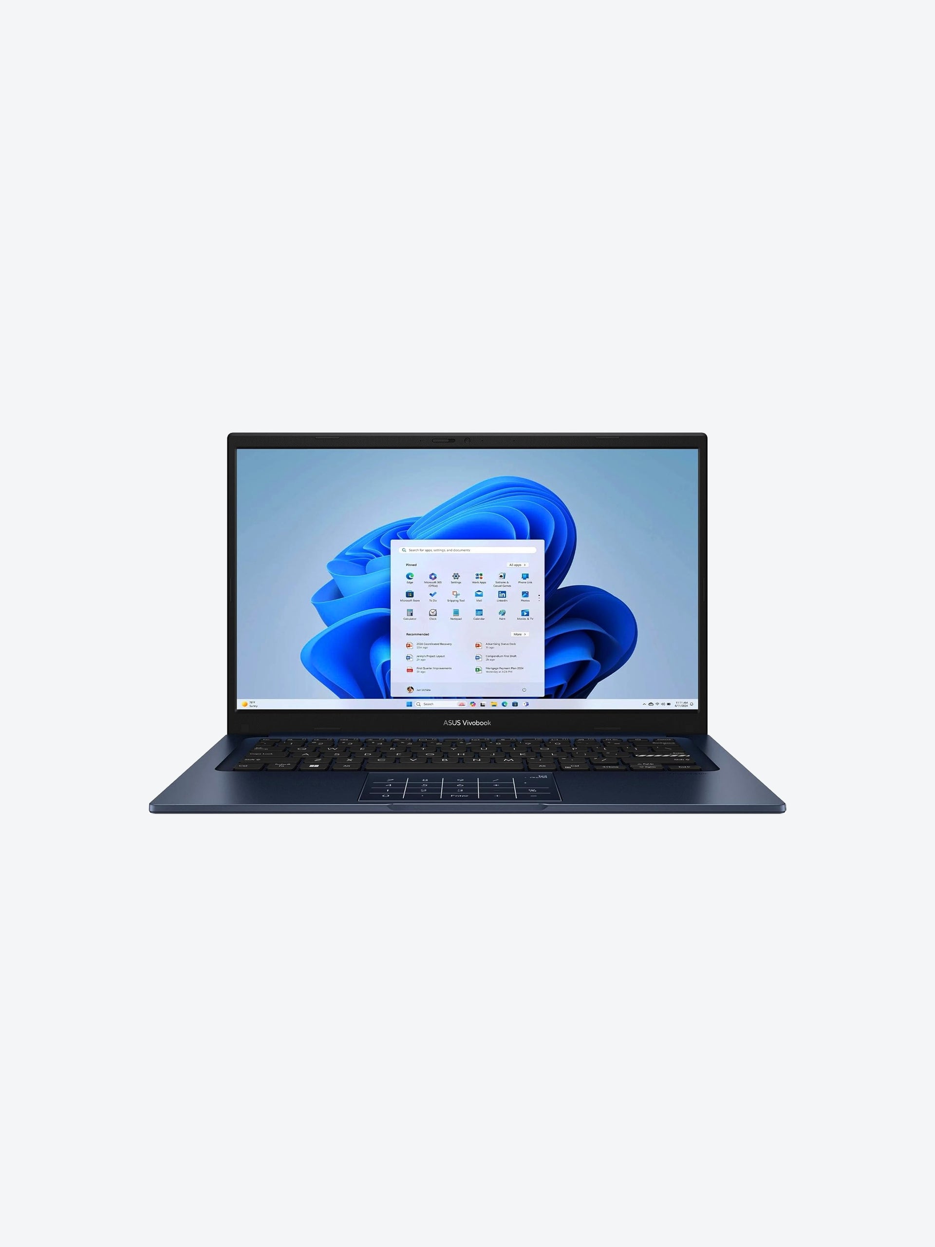 Laptop Asus Vivobook X1404VAP-V14.C58256-T16GB-512GBSSD Core™ 5 120U 512GB SSD 16GB RAM 14" 1920x1080 WIN11 Home Color Azul
