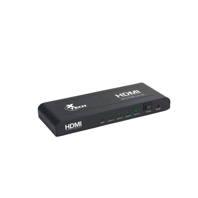 Splitter Xtech XHA-410 1080P 1 Entrada 4 Salidas-3