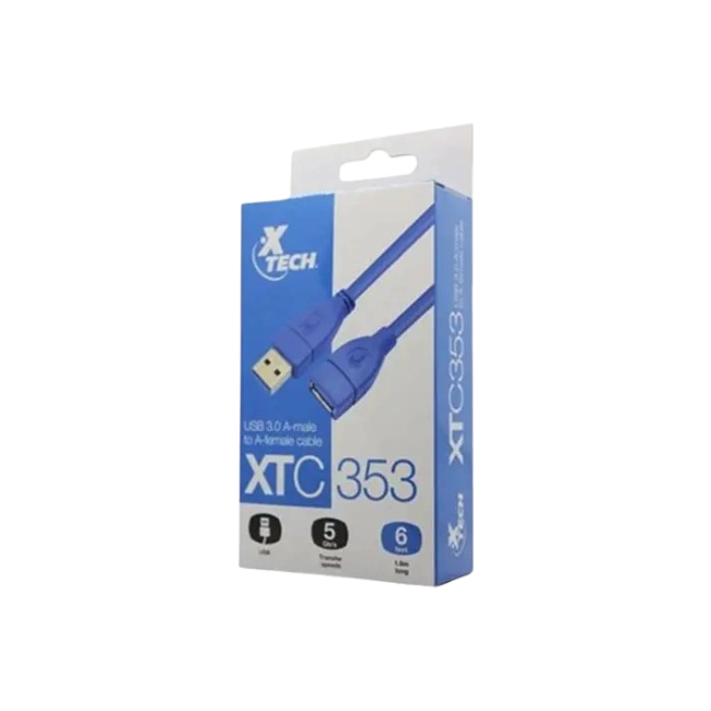 CABLE USB XTC-353 USB EXTENSION CABLE 6 PIES XTECH