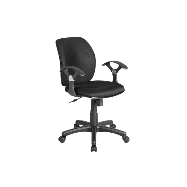 Silla Xtech XTF-SC100 Ergo Secretarial Con Descansa Brazos Color Negro-2
