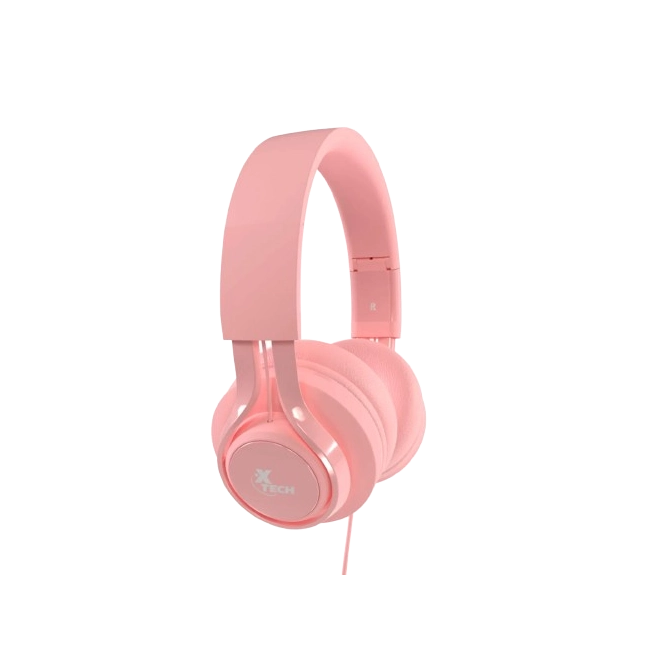 Headset Xtech XTH-355 Cutie Kids Con Microfono Color Rosado