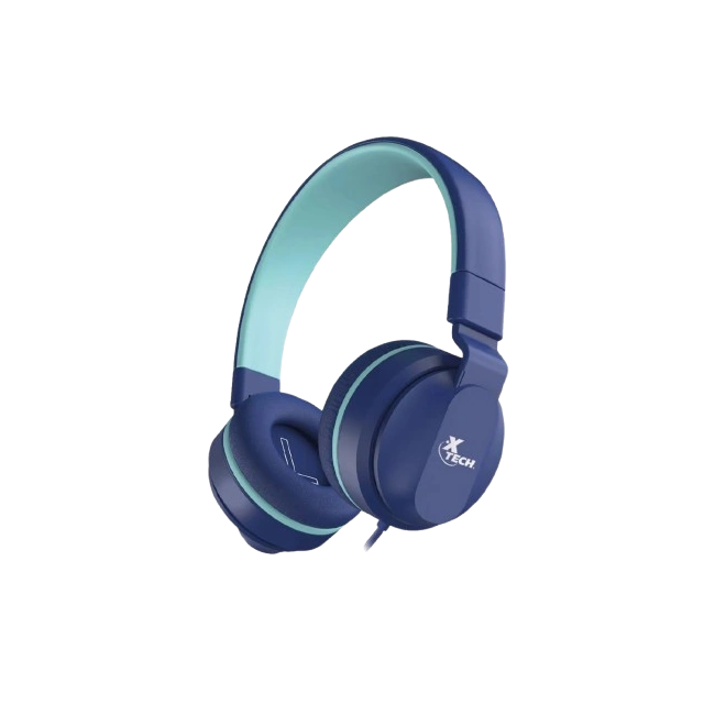 Headset Xtech XTH-356 Avid Kids Con Microfono Color Azul-1