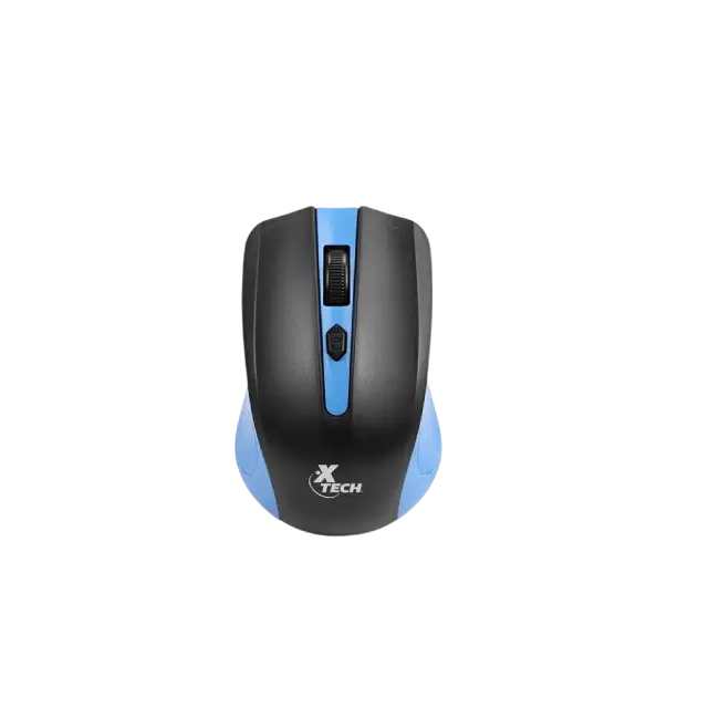 MOUSE XTM-310BL INALAMBRICO 2.4GHZ 4 BOTONES 1600 DPI COLOR AZUL XTECH-1