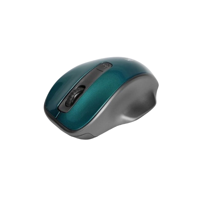 MOUSE XTM-320 INALAMBRICO 2.4GHZ 4 BOTONES 1600 DPI COLOR GRIS CON TURQUESA XTECH-1