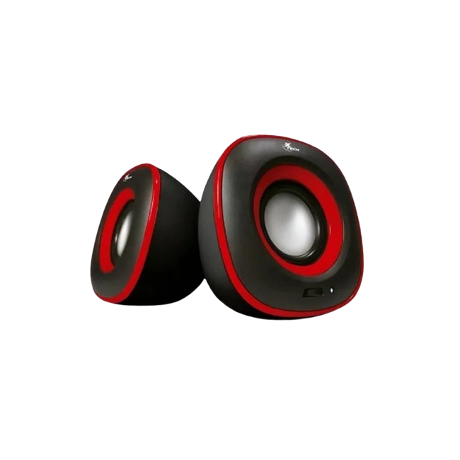 BOCINA XTECH XTS-115RD 2.0 6W USB 3.5MM COLOR ROJO-2