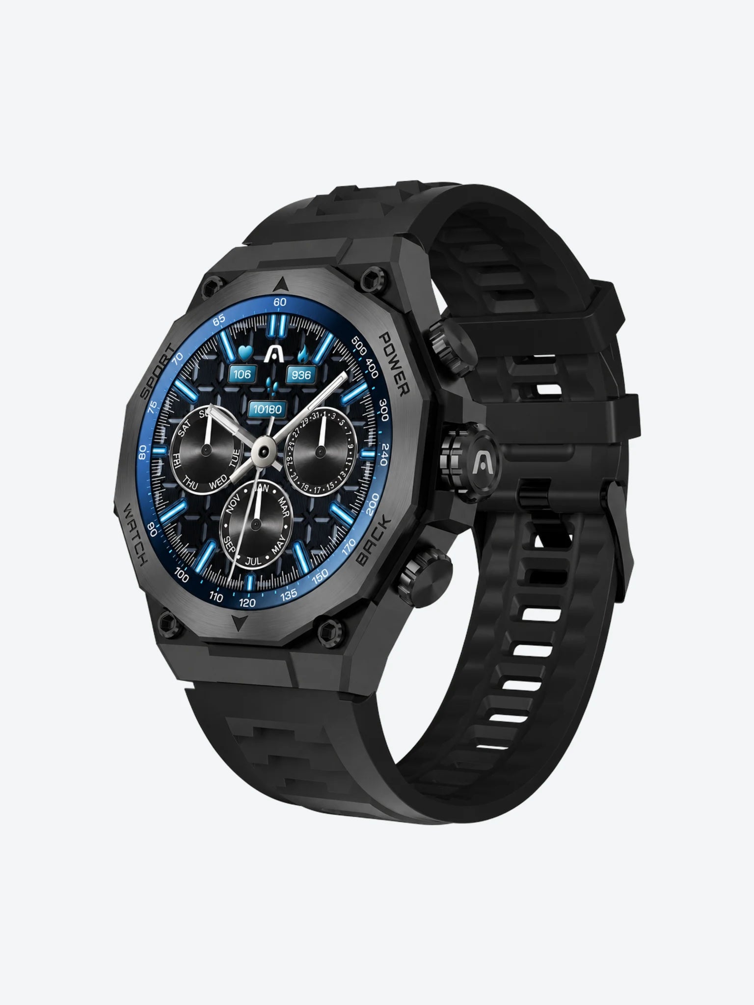 SKEIWATCH ARGOM C71 NEGRO - PANTALLA AMOLED 1.43", 2 CORREAS, IP68-1
