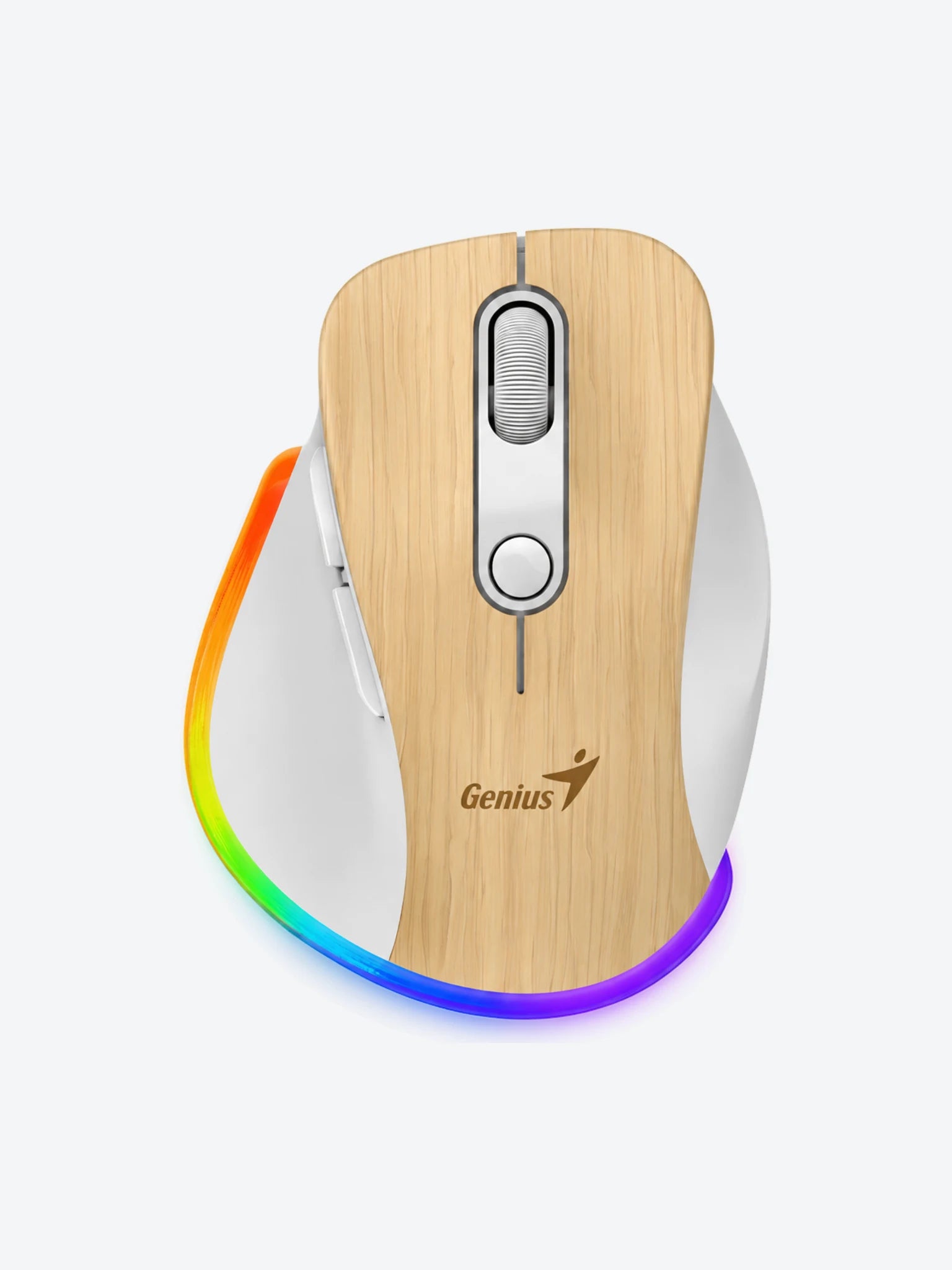 Mouse Genius RGB  ERGO 9000S PRO Inalambrico Bluetooth 2400 DPI 31030039407 Color Madera