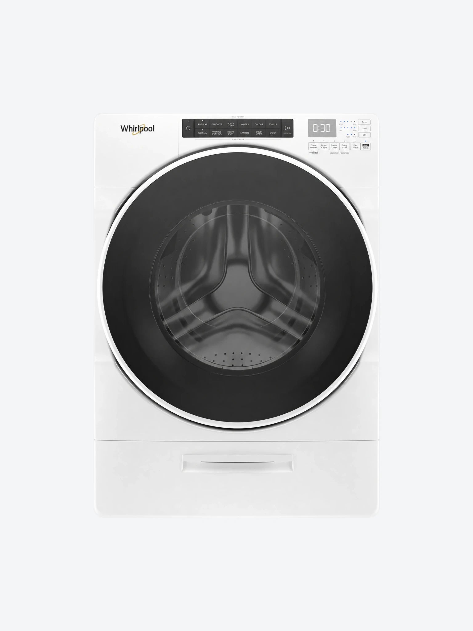 Lavadora Whirlpool Carga Frontal Alta Eficiencia HE 20Kg Con Dispensador Load&Go Color Blanco