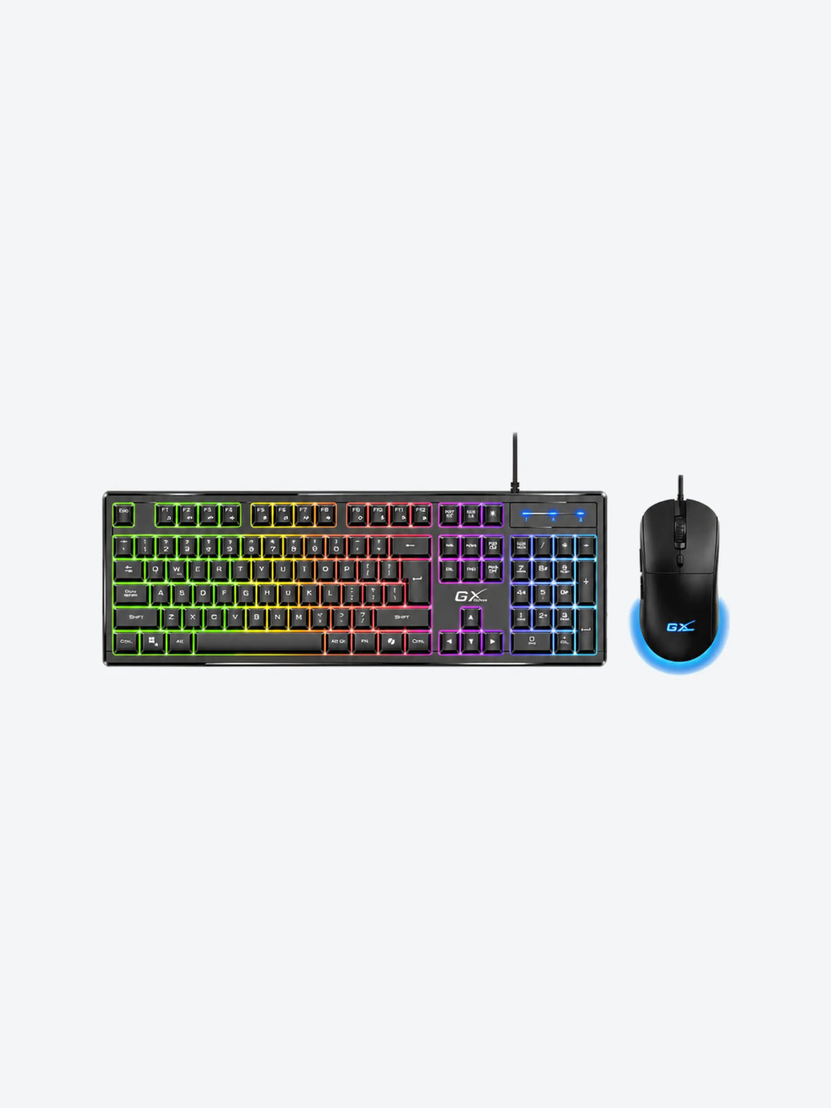 TECLADO Y MOUSE GAMING RGB GENIUS SCORPION KM-GX6 ALÁMBRICO USB ESPAÑOL 31330010401-1