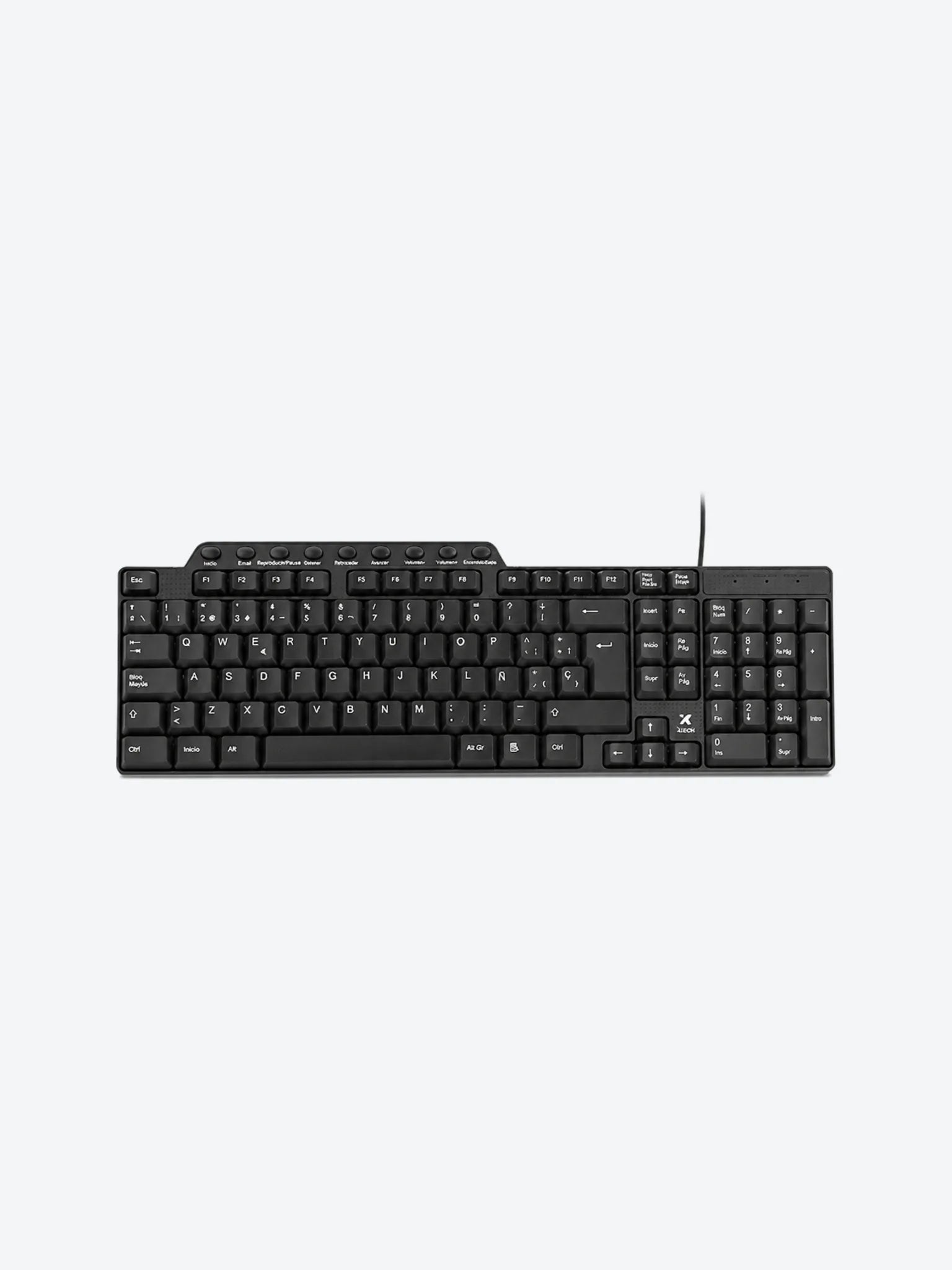 Xtech - Keyboard - Wired - Spanish - USB - Black - XTK-160S