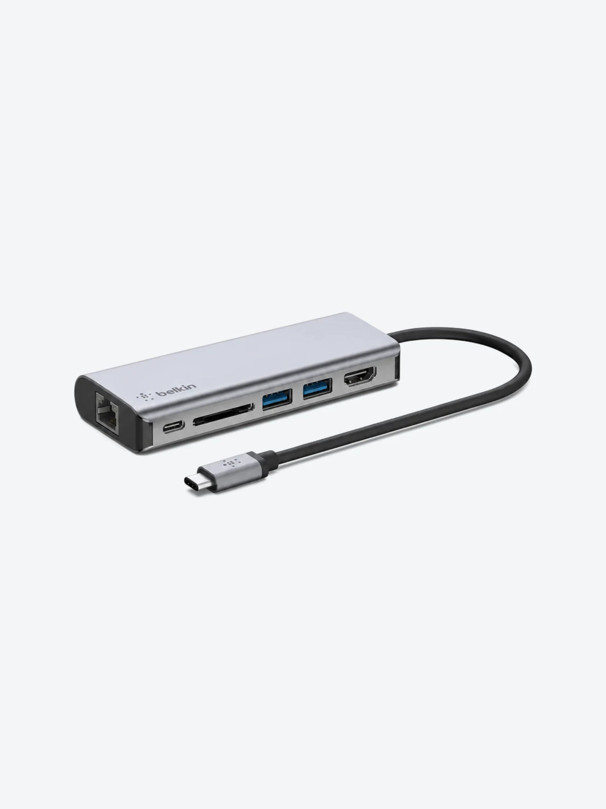 Belkin CONNECT 6-in-1 Multiport Hub - Estación de conexión - USB-C - 1GbE
