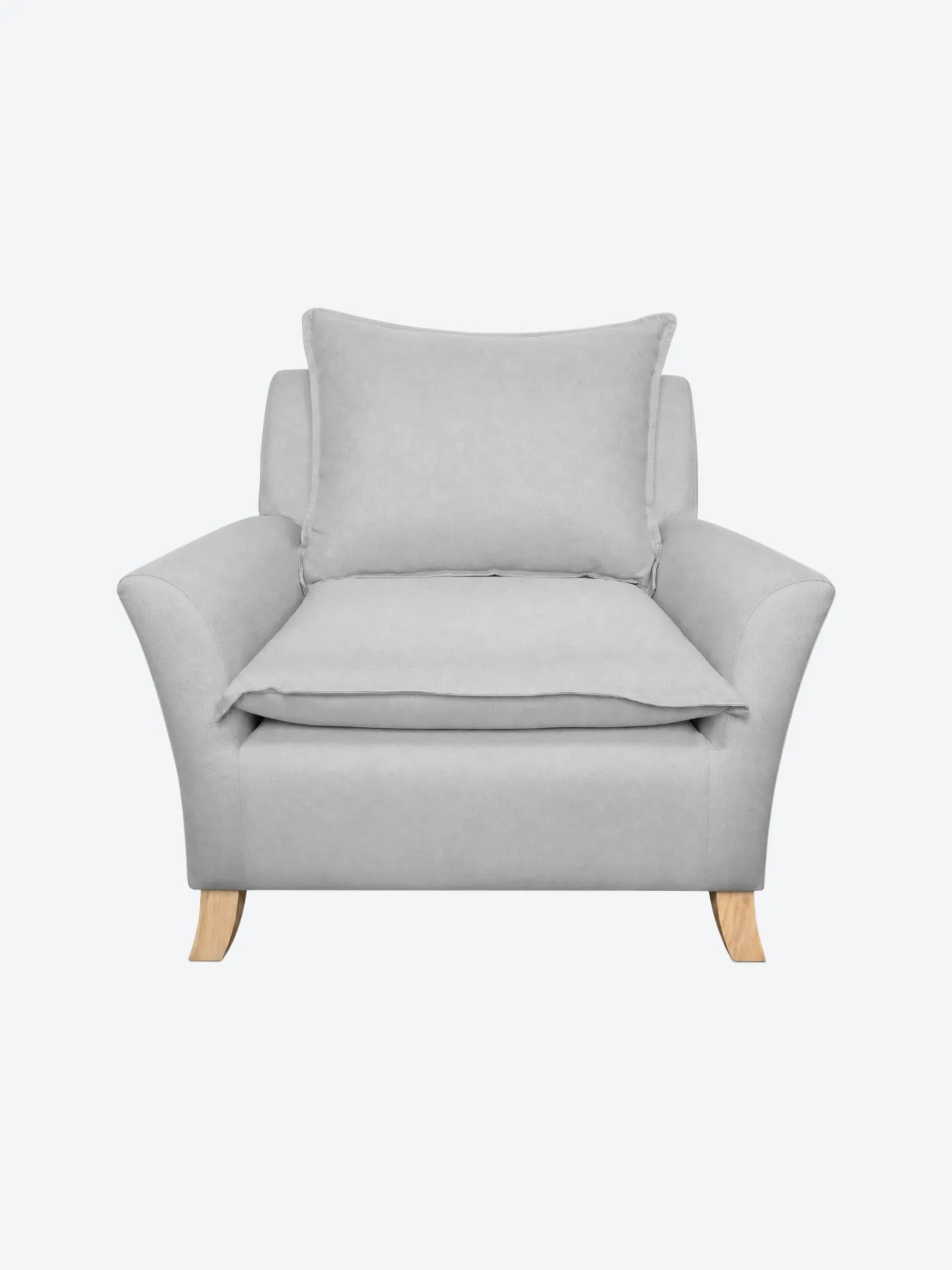Sillon Individual DZ-SF-051 Interior de Madera Solida Espuma de Alta Densidad Color Gris-1