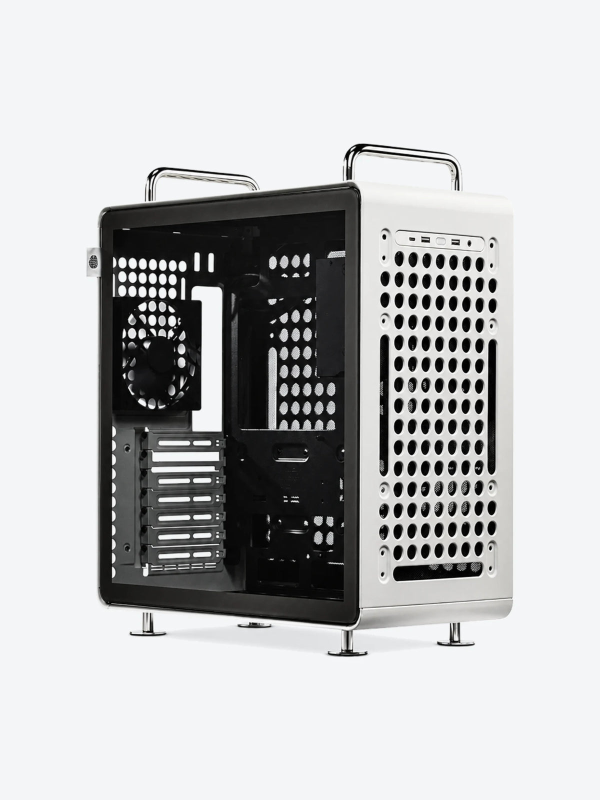 Case Cooler Master QUBE 540 Moonstone Q540-LGNN-S00 MID Tower Ventilador 1 de 120mm con Vidrio Templado Lateral
