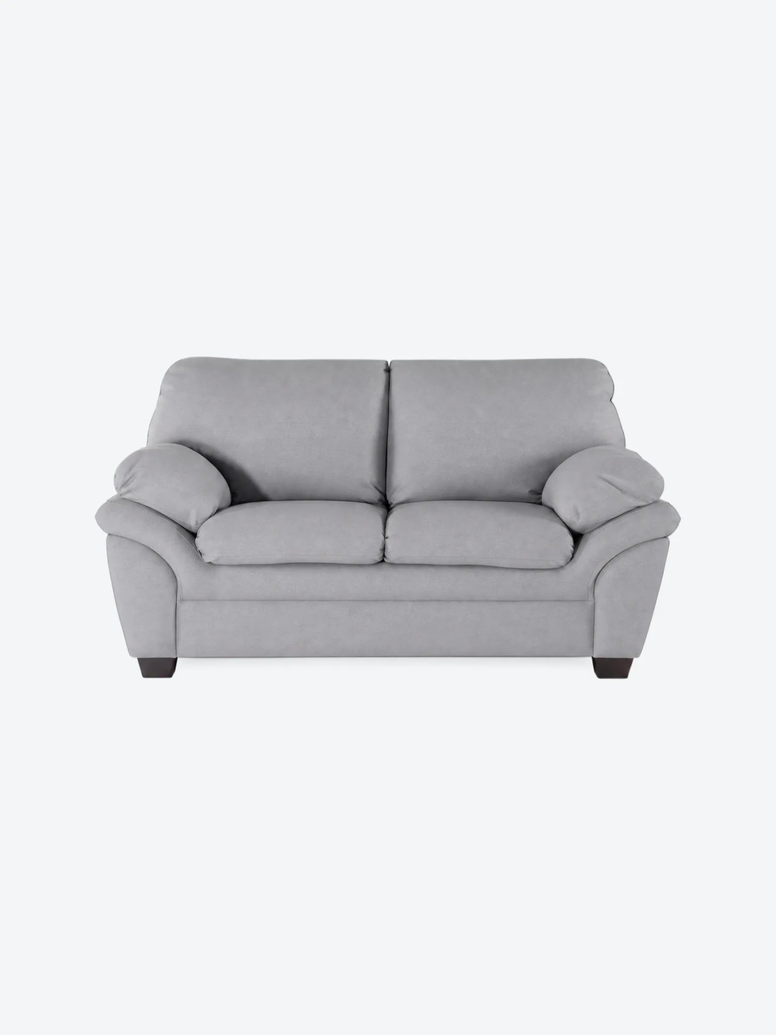 Sillon de 2 Plazas DZ-SF-051 Interior de Madera Solida Espuma de Alta Densidad Color Gris