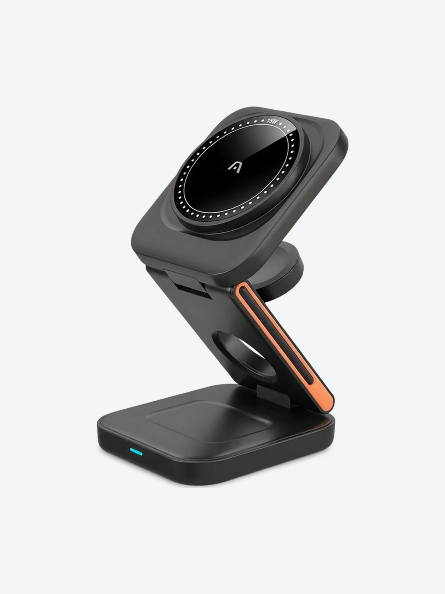 ARGOM MARGNETIC S4 - CARGADOR RÁPIDO PLEGABLE MAGNETICO 3 EN 1 DE 15W/5W/3W