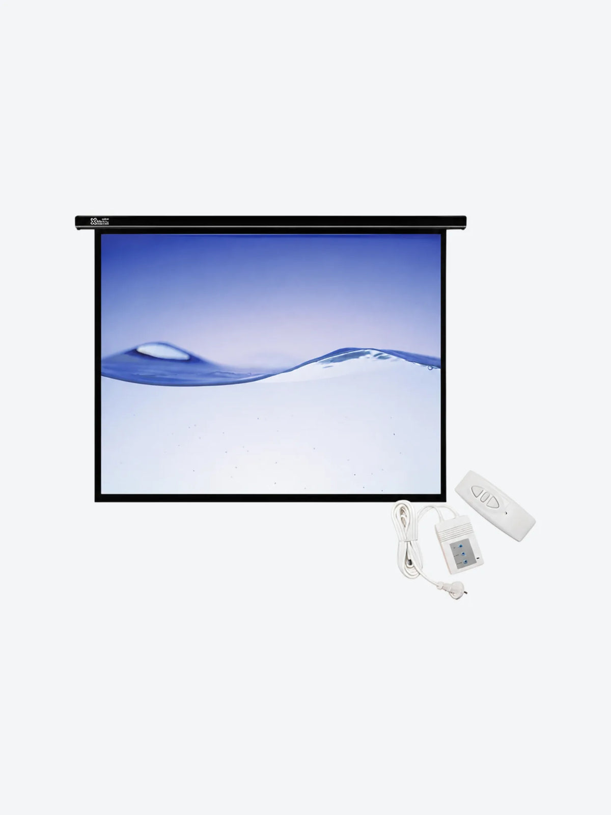 Klip Xtreme KPS-502 - Pantalla de proyección - instalable en el techo, instalable en pared - motorizado - 100" (254 cm) - 4:3 - Matte White - blanco