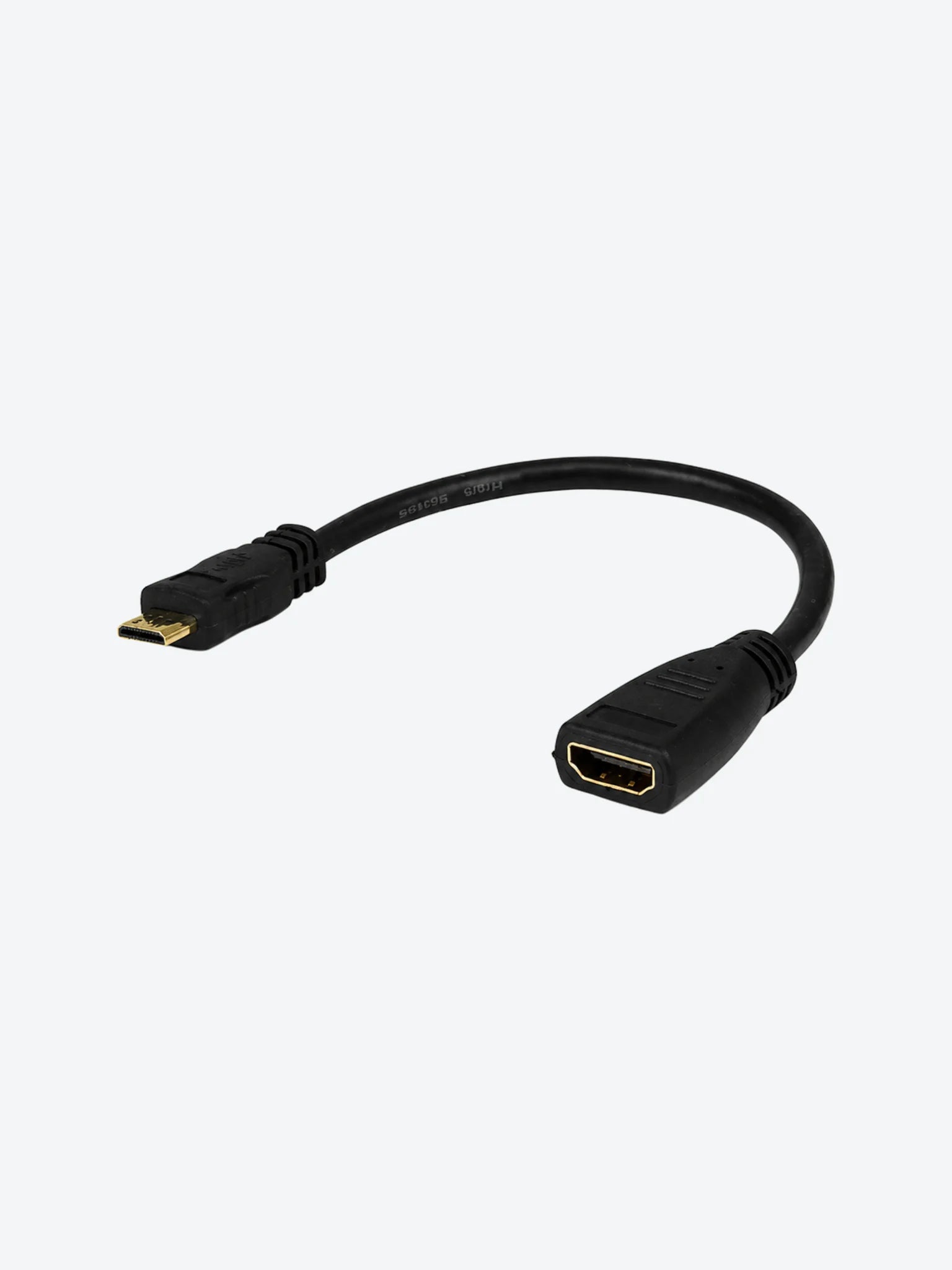 CABLE ADAPTER ARGOM MINI HDMI MALE TO HDMI FEMALE 6"/15CM-1