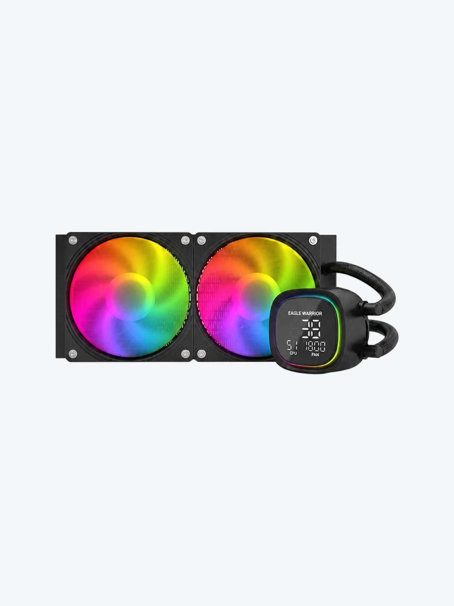 ENFRIAMIENTO LIQUIDO RGB EAGLE WARRIOR FROSTBITE HL240 FCFWT292001C AIO 2X120MM 4 PIN PWM LGA115X/17