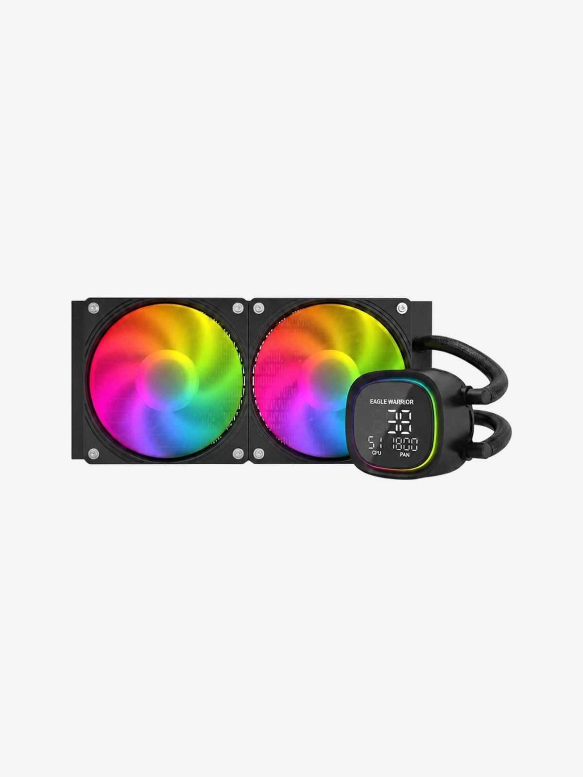 ENFRIAMIENTO LIQUIDO RGB EAGLE WARRIOR FROSTBITE HL240 FCFWT292001C AIO 2X120MM 4 PIN PWM LGA115X/17-1