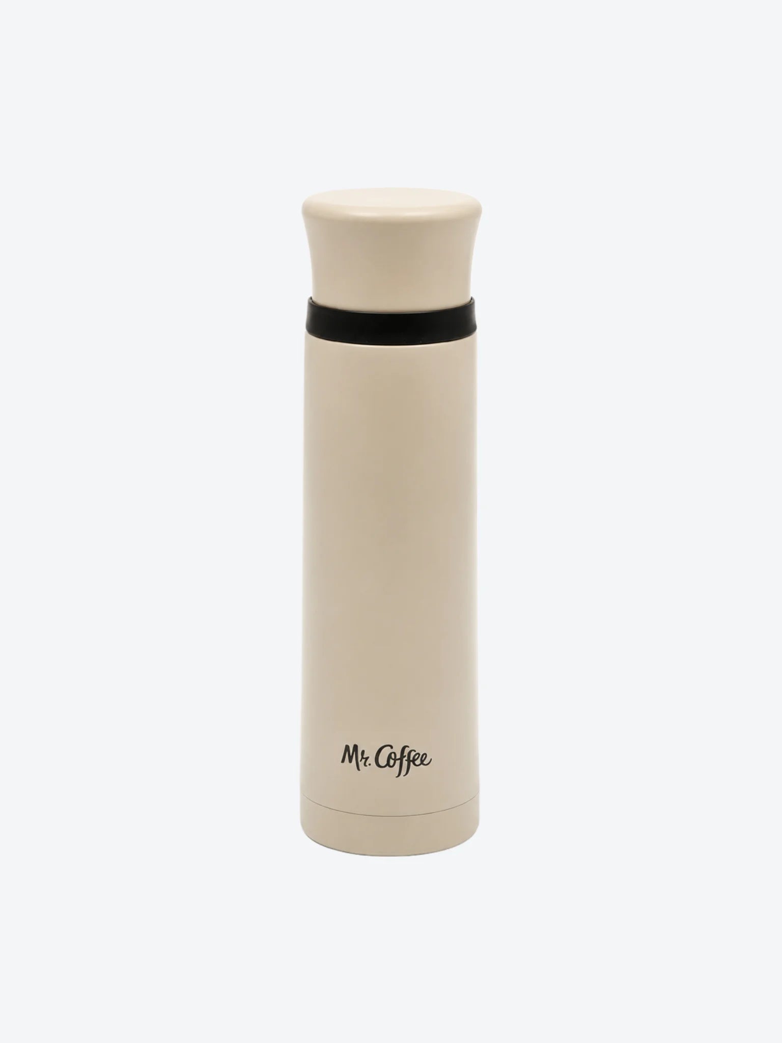 Botella Trmica 23 Oz / 680 ml, Aislador doble pared Acero inoxidable fro o caliente Mr Silver Leaf Color Beige