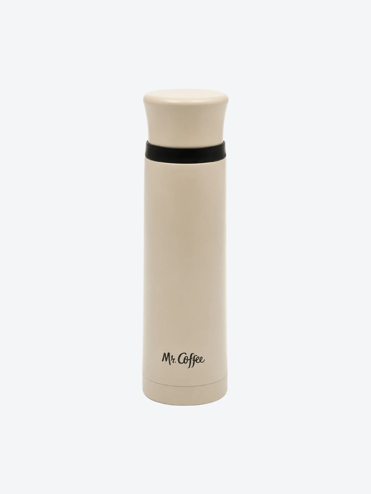 Botella Trmica 23 Oz / 680 ml, Aislador doble pared Acero inoxidable fro o caliente - Mr Silver Leaf - Color Beige-1