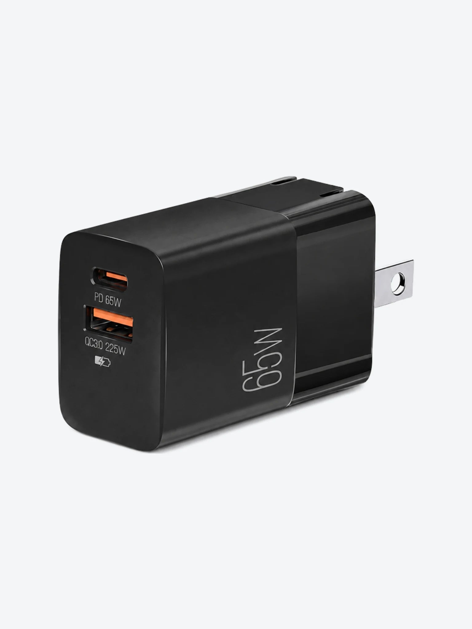 Cargador con enchufe plegable Volta P7 65W PD tipo C + USB
