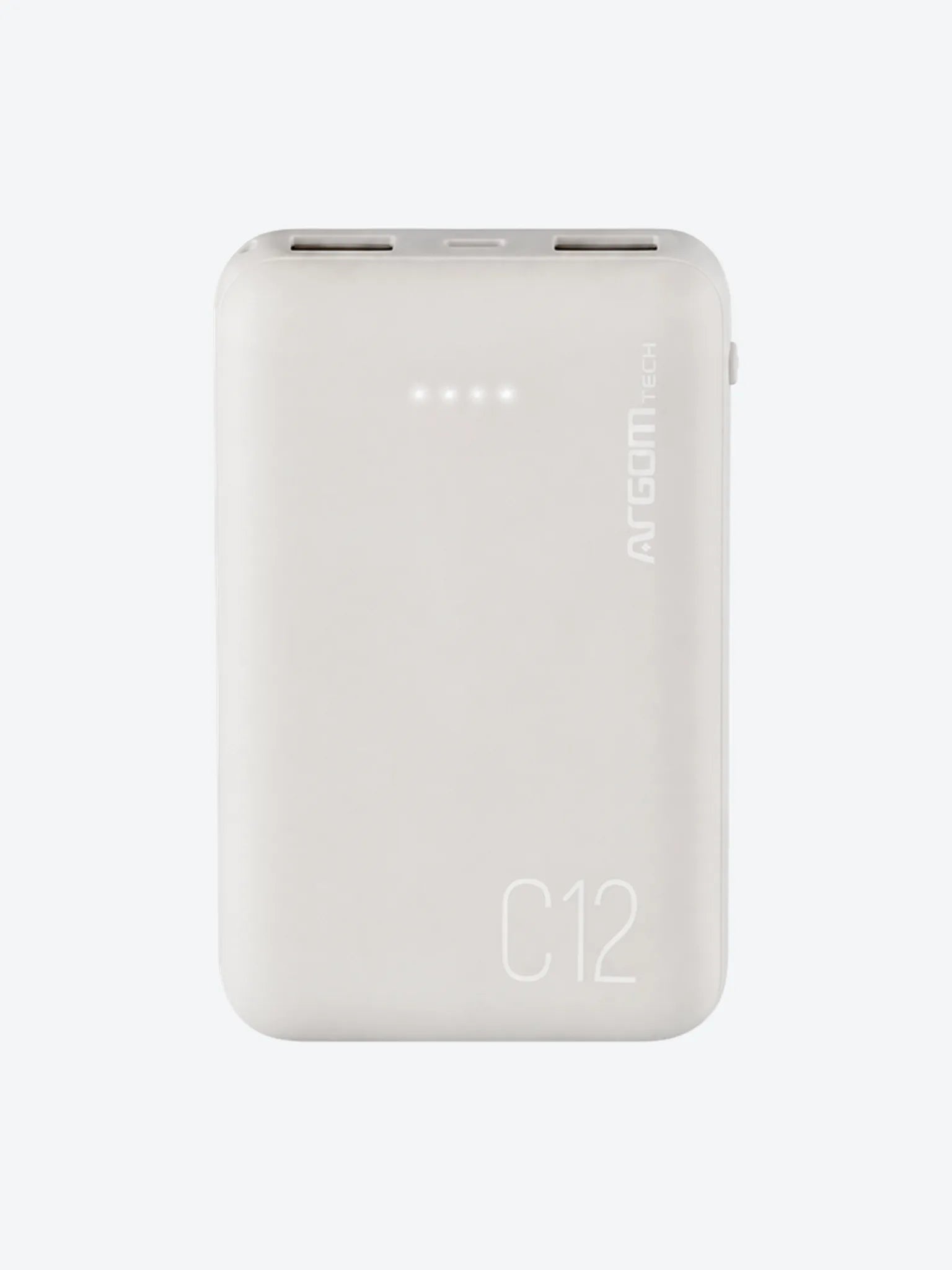 Cargador Portatil Argom ARG-PB-1138WT C12 12000 MAH Color Blanco