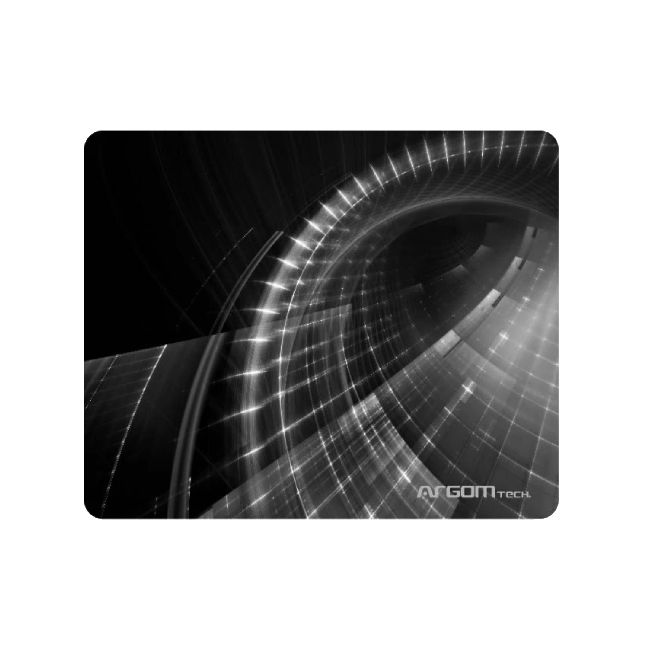 Mouse Pad Argom ARG-AC-1235WT Galaxia Base de Goma Antideslizante Color Negro-1