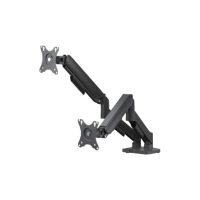 SOPORTE ARGOM PARA DOBLE MONITOR 17" A 32", RESORTE DE GAS Y ABRAZADERA-7