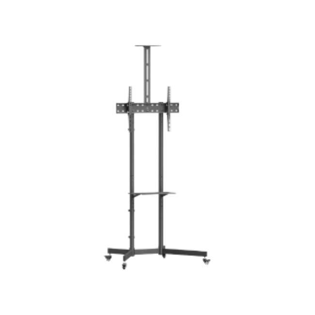 SOPORTE MOVIL ARGOM PARA TV 37" A 70" CON ESTANTES Y SOPORTE PARA CÁMARA-7