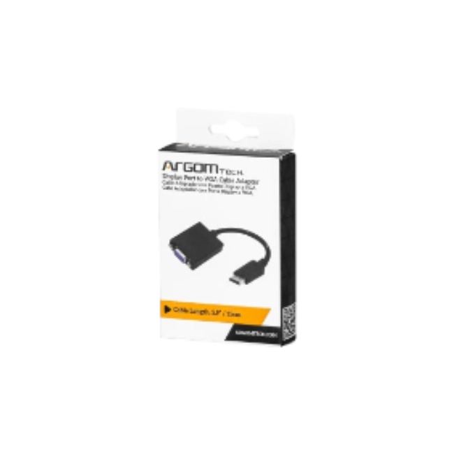Cable Adaptador Argom ARG-CB-0056 Puerto Display Macho a VGA Hembra 15cm-4
