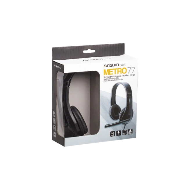 Headset Argom ARG-HS-0077 Con Microfono Stereo Metro 77-7