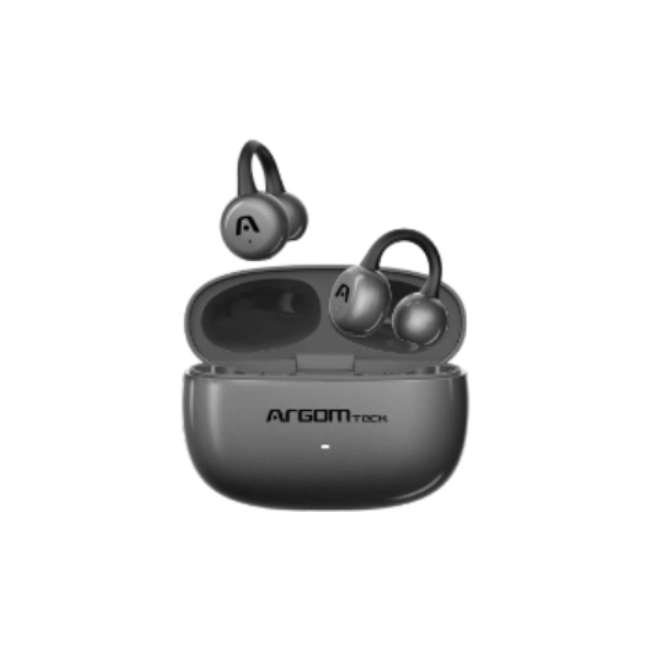 ARGOM SKEIPODS E40 GRIS PLOMO - AUDIFONOS BT, ENC CON IA, OPEN EAR, 19+6H-1