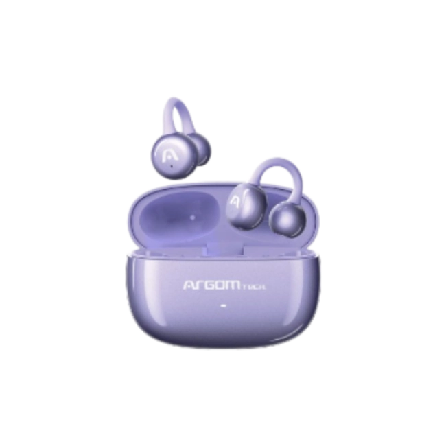 ARGOM SKEIPODS E40 PURPURA - AUDIFONOS BT, ENC CON IA, OPEN EAR, 19+6H-3