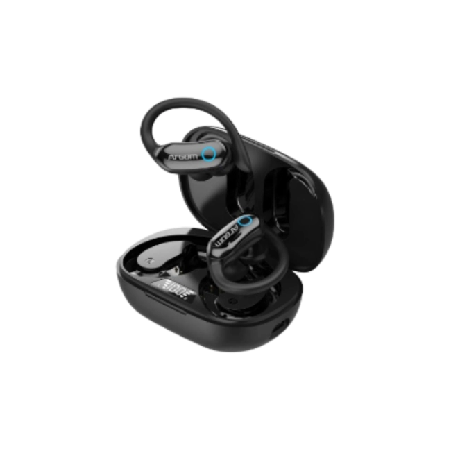 ARGOM SKEIPODS E95 - AUDIFONOS DEPORTIVOS BT CON ENC AI NEGRO-7